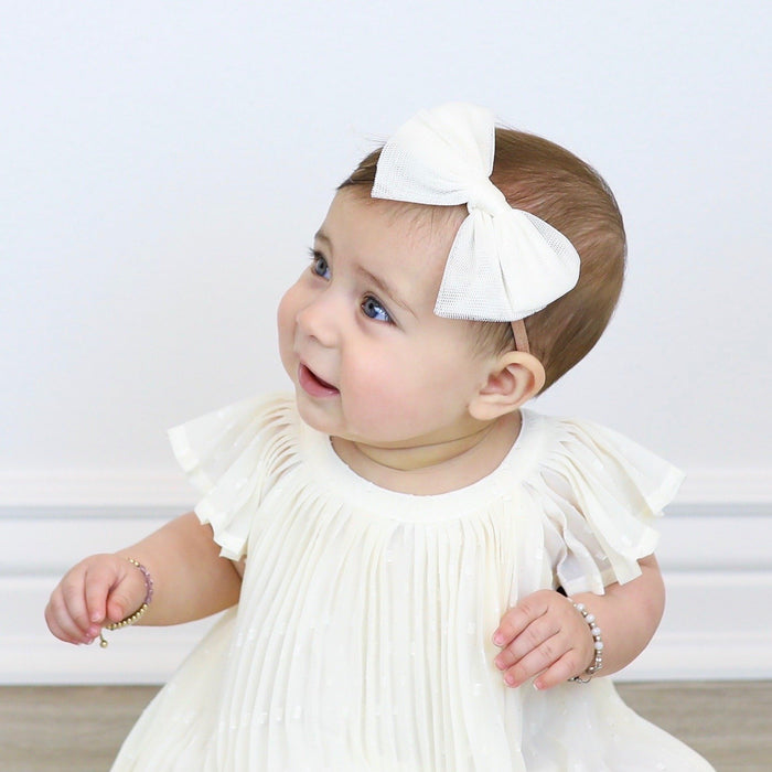 Tulle Bow - Ivory