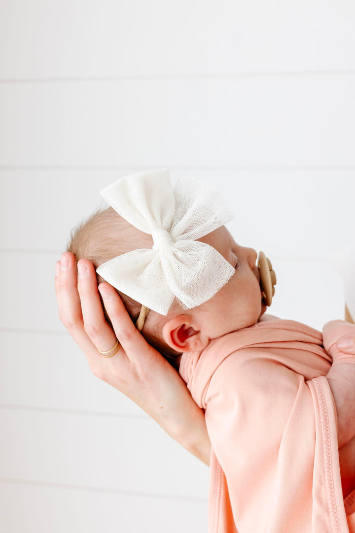 Tulle Bow - Ivory