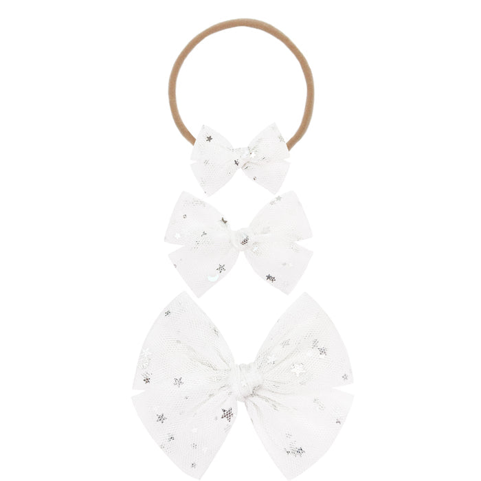Tulle Bow - Metallic Star