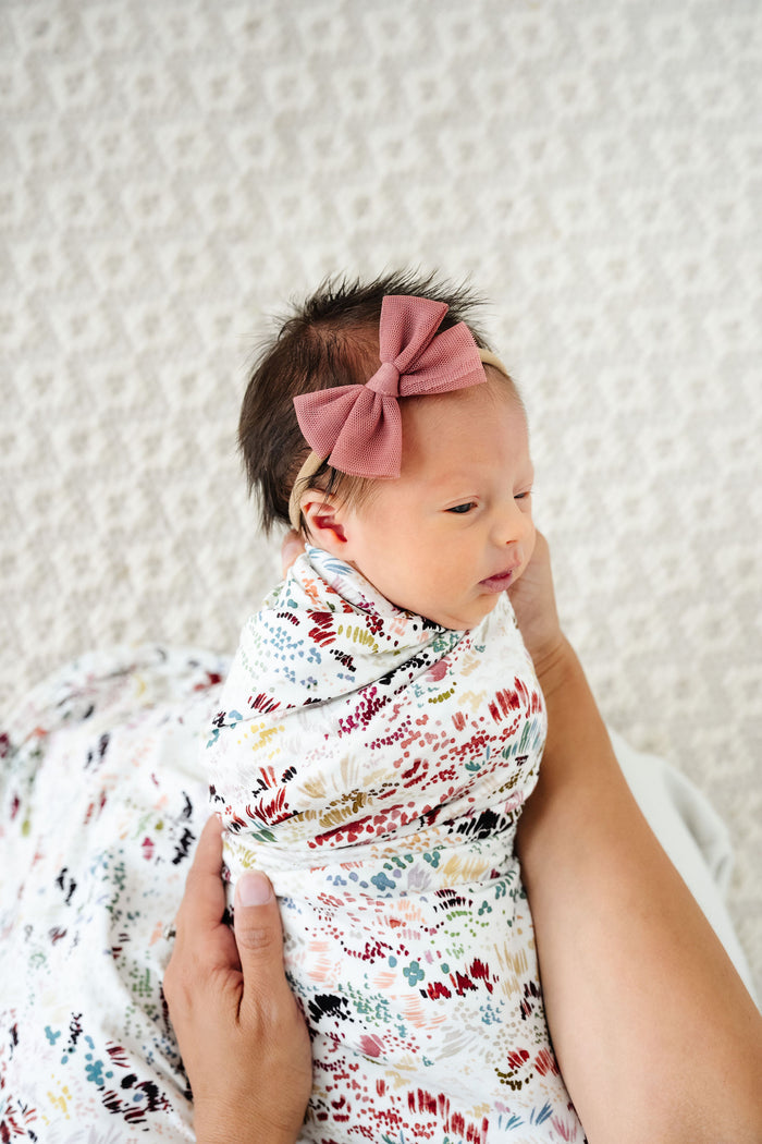 Tulle Bow 3 Pack: Rose