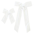 Velvet - Ivory Bow Sash Clip