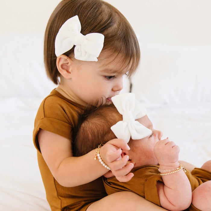 Velvet - Ivory Bow