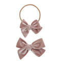 Velvet - Mauve Bow