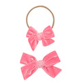 Velvet - Melon Pink Bow