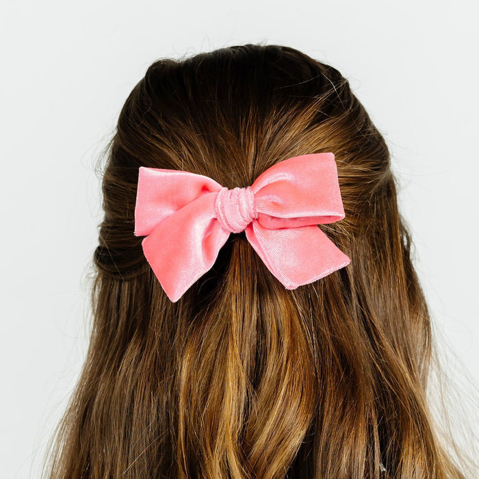 Velvet - Melon Pink Bow