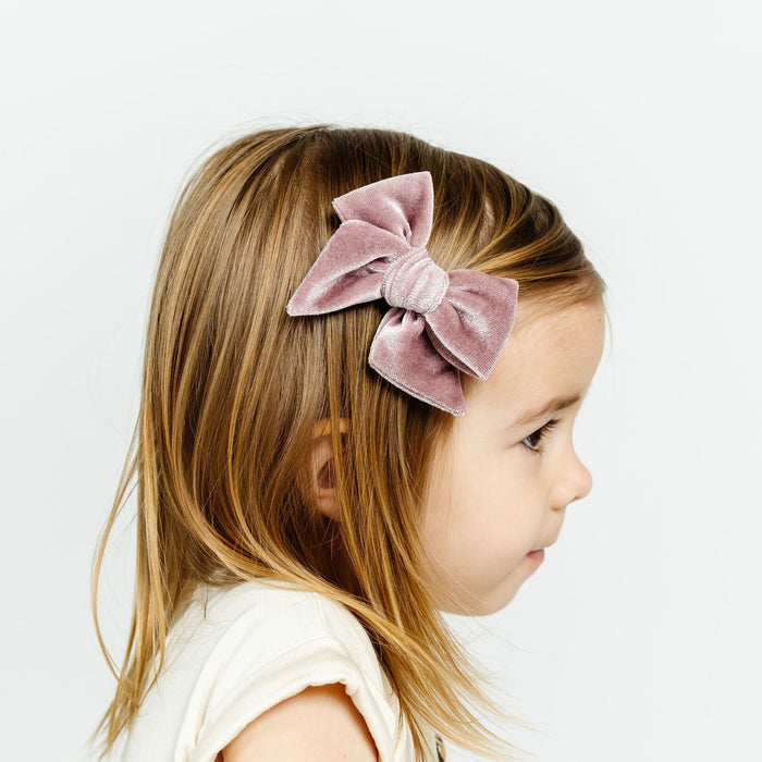 Velvet Bow 3 Pack: Mauve