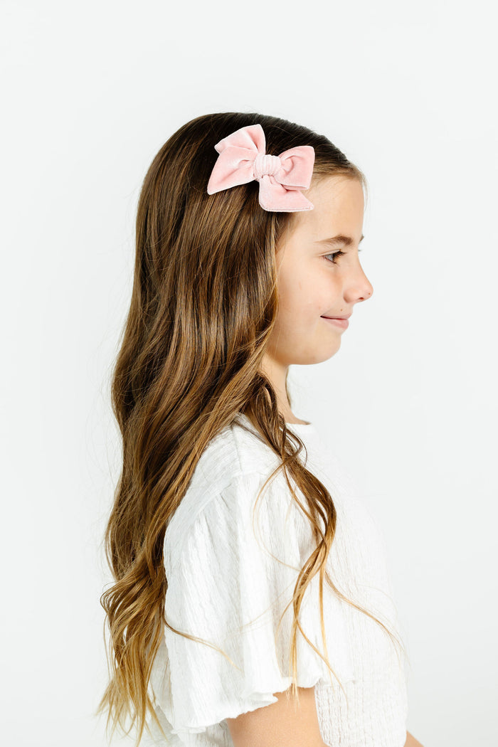 Velvet Bow 3 Pack: Mauve