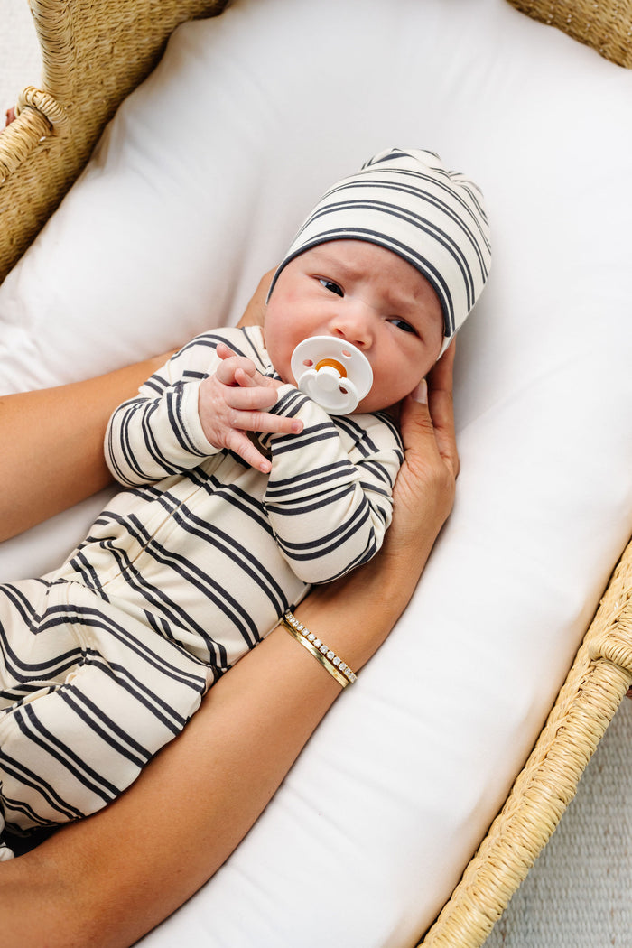 Vinnie Newborn Hat Bundle + Zipper Footie