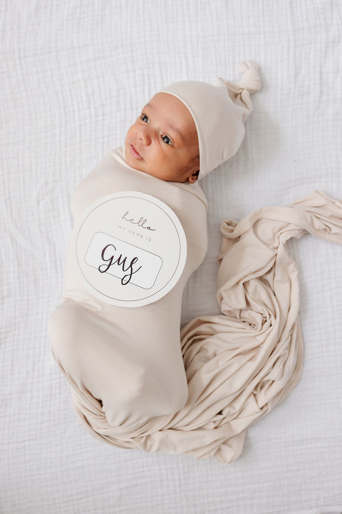 Winnie Newborn Hat Bundle (Top + Bottom)