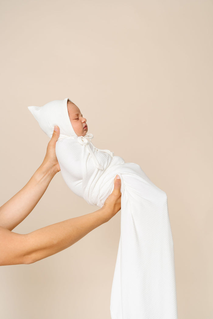 Wren Ribbed Swaddle Blanket
